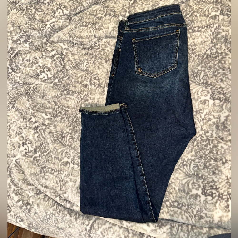 Women’s Straight Leg Jeans - Dark Blue